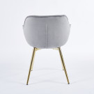 Chaise SENNA - Gris - Madrid Mobiliario