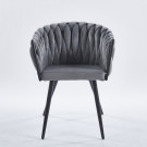 Chaise LORA - Gris - Lot de 4 - Madrid Mobiliario