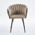 Chaise LORA - Beige - Lot de 4 - Madrid Mobiliario