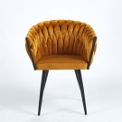 Chaise LORA - Moutarde - Lot de 4 - Madrid Mobiliario