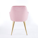 Chaise QUITTO Velours - Rose - Madrid Mobiliario