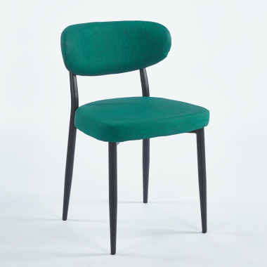 Chaise GOOFY Simili-cuir - Vert - Madrid Mobiliario