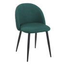 Chaise YUMI Polipiel Textil - Vert - Lot de 4 - Madrid Mobiliario