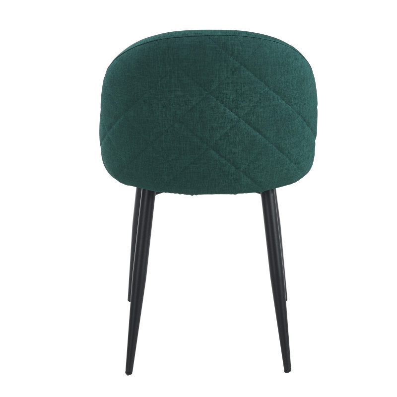 Chaise YUMI Polipiel Textil - Vert - Lot de 4 - Madrid Mobiliario