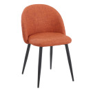 Chaise YUMI Polipiel Textil - Terracotta - Lot de 4 - Madrid Mobiliario