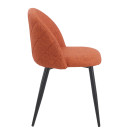 Chaise YUMI Polipiel Textil - Terracotta - Lot de 4 - Madrid Mobiliario