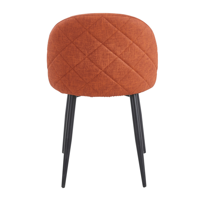 Chaise YUMI Polipiel Textil - Terracotta - Lot de 4 - Madrid Mobiliario