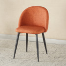 Chaise YUMI Polipiel Textil - Terracotta - Lot de 4 - Madrid Mobiliario