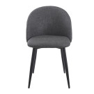 Chaise YUMI Polipiel Textil - Gris - Madrid Mobiliario