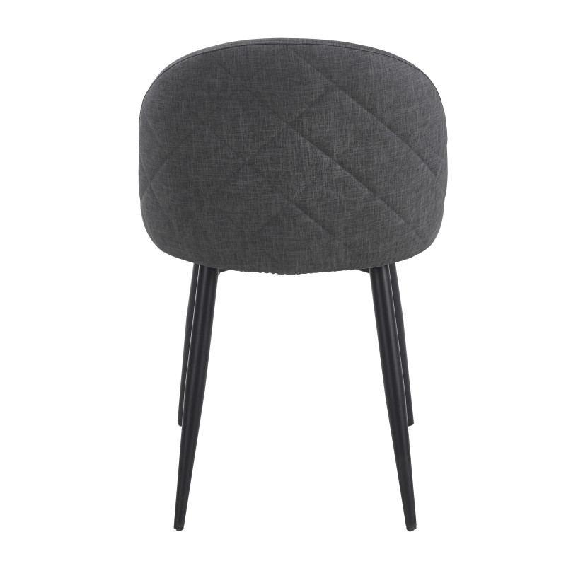Chaise YUMI Polipiel Textil - Gris - Madrid Mobiliario