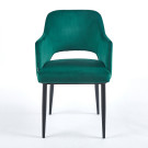 Chaise MAGGI Velours - Vert - Madrid Mobiliario