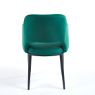 Chaise MAGGI Velours - Vert - Madrid Mobiliario
