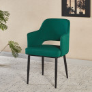Chaise MAGGI Polipiel Textil - Vert - Madrid Mobiliario