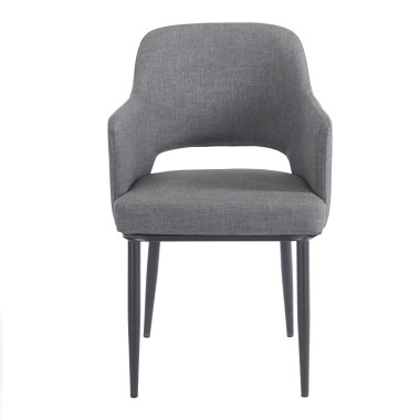 Chaise MAGGI Polipiel Textil - Gris - Madrid Mobiliario