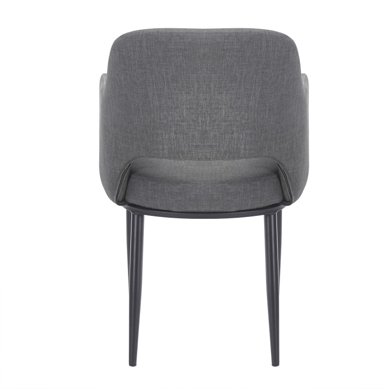 Chaise MAGGI Polipiel Textil - Gris - Madrid Mobiliario