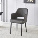 Chaise MAGGI Polipiel Textil - Gris - Madrid Mobiliario