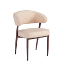 Chaise EMMA Polipiel Textil - Beige - Lot de 4 - Madrid Mobiliario