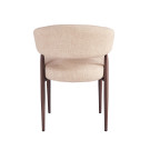 Chaise EMMA Polipiel Textil - Beige - Lot de 4 - Madrid Mobiliario