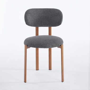 Chaise SION - Gris - Madrid Mobiliario
