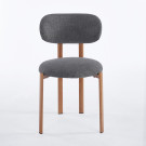 Chaise SION - Gris - Madrid Mobiliario
