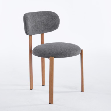 Chaise SION - Gris - Madrid Mobiliario