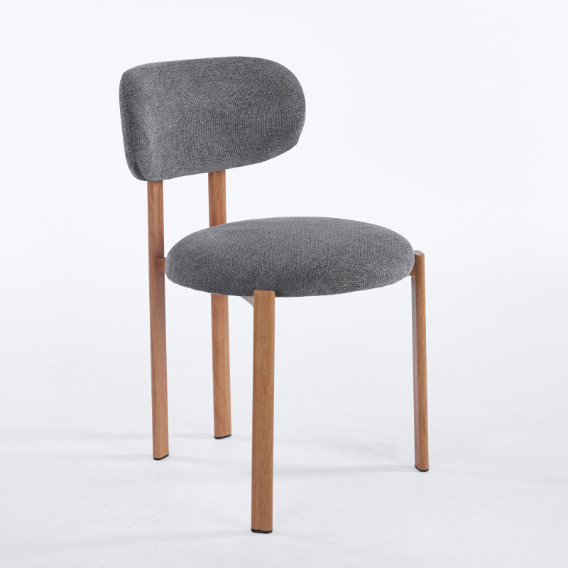 Chaise SION - Gris - Madrid Mobiliario