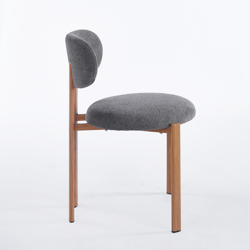 Chaise SION - Gris - Madrid Mobiliario