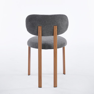 Chaise SION - Gris - Madrid Mobiliario