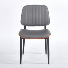 Chaise LYON - Gris - Lot de 4 - Madrid Mobiliario