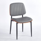 Chaise LYON - Gris - Lot de 4 - Madrid Mobiliario