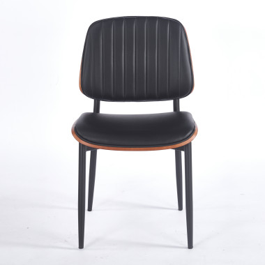 Chaise LYON - Noir - Madrid Mobiliario