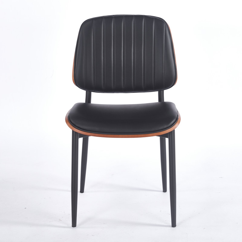 Chaise LYON - Noir - Madrid Mobiliario