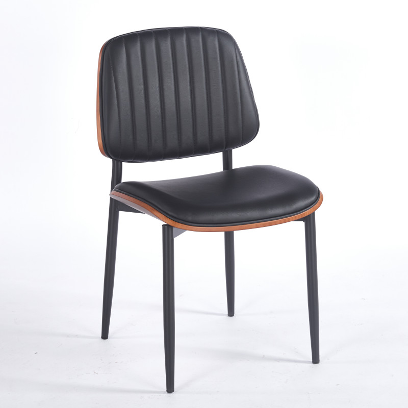 Chaise LYON - Noir - Madrid Mobiliario