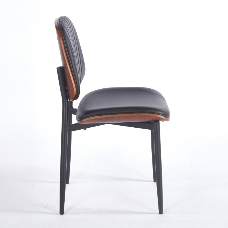 Chaise LYON - Noir - Madrid Mobiliario