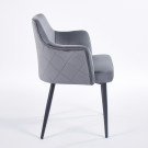Chaise VICTORIA - Gris - Lot de 4 - Madrid Mobiliario