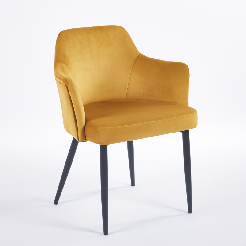 Chaise VICTORIA - Moutarde - Madrid Mobiliario