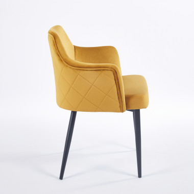 Chaise VICTORIA - Moutarde - Madrid Mobiliario