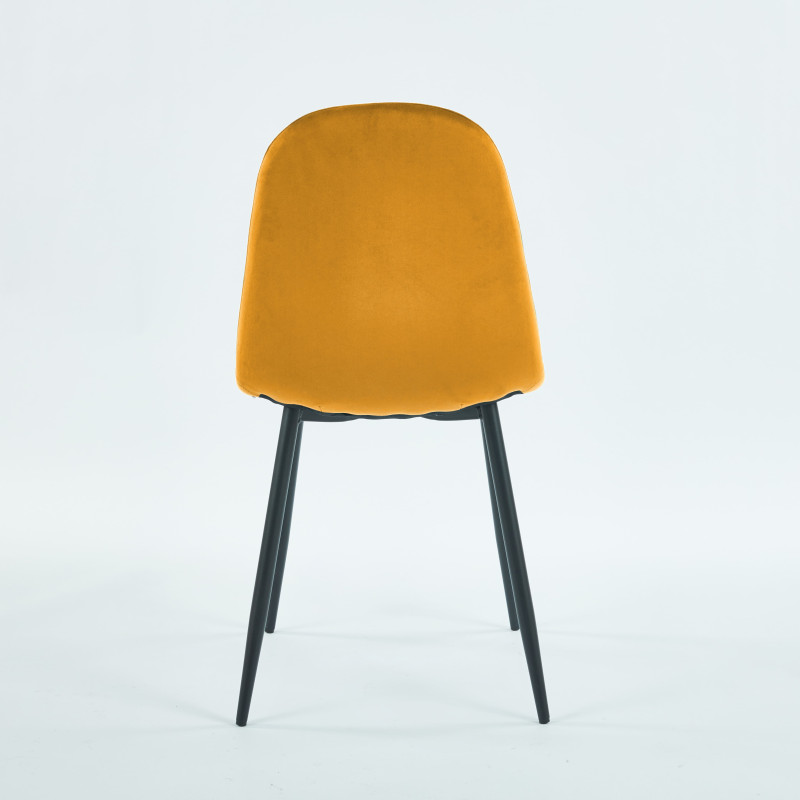 Chaise SIMP Velours - Moutarde - Madrid Mobiliario