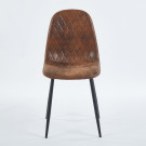 Chaise SIMP Simili-cuir - Café Vintage - Lot de 4 - Madrid Mobiliario
