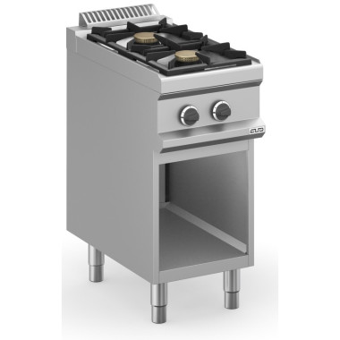 Fourneau à gaz - 2 feux - 2x7 kW - Avec meuble - Arilex  au meilleur prix sur Restock CHR