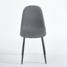 Chaise SIMP Polipiel - Gris - Lot de 4 - Madrid Mobiliario