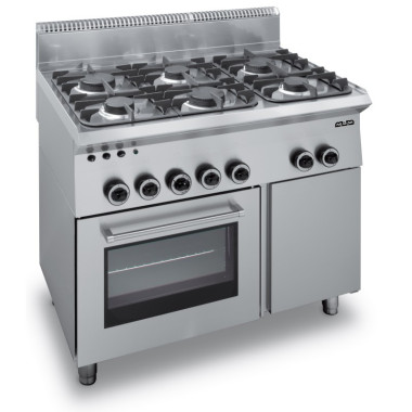 Fourneau à gaz - 6 feux - Avec four à gaz - Arilex  au meilleur prix sur Restock CHR