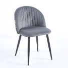 Chaise YUMI Floral - Gris - Madrid Mobiliario