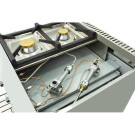 Fourneau à gaz - 4 foyers - 2x7,5  2x5,5 kW - Avec four GN2/1 - Arilex  au meilleur prix sur Restock CHR
