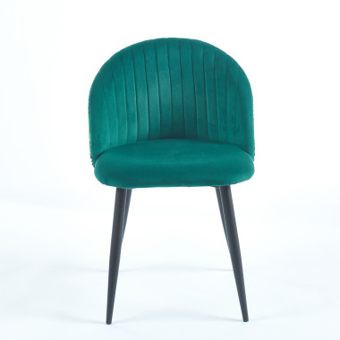 Chaise YUMI Floral - Vert - Madrid Mobiliario
