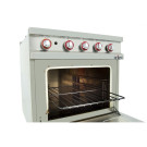 Fourneau à gaz - 4 foyers - 2x7,5  2x5,5 kW - Avec four GN2/1 - Arilex  au meilleur prix sur Restock CHR