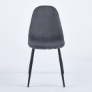 Chaise SIMP Floral - Gris - Lot de 4 - Madrid Mobiliario