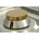 Fourneau à gaz - 4 foyers - 2x7,5  2x5,5 kW - Avec four GN2/1 - Arilex  au meilleur prix sur Restock CHR