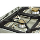 Fourneau à gaz - 4 foyers - 2x7,5  2x5,5 kW - Avec four GN2/1 - Arilex  au meilleur prix sur Restock CHR