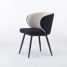 Chaise CELIA - Noir Beige - Lot de 4 - Madrid Mobiliario